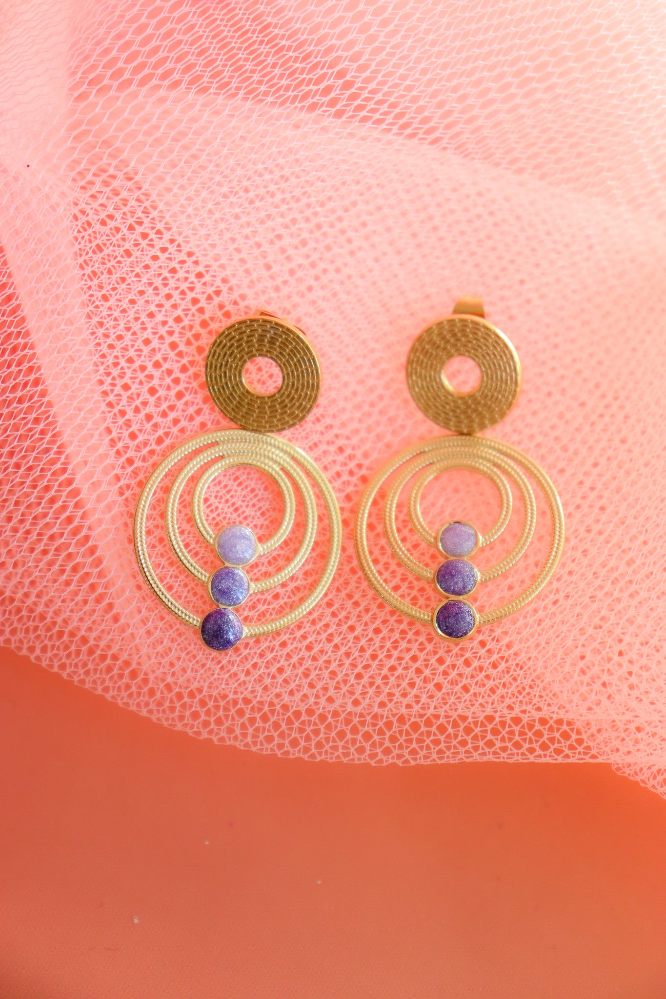 Boucles d'oreilles Amaru Bleu