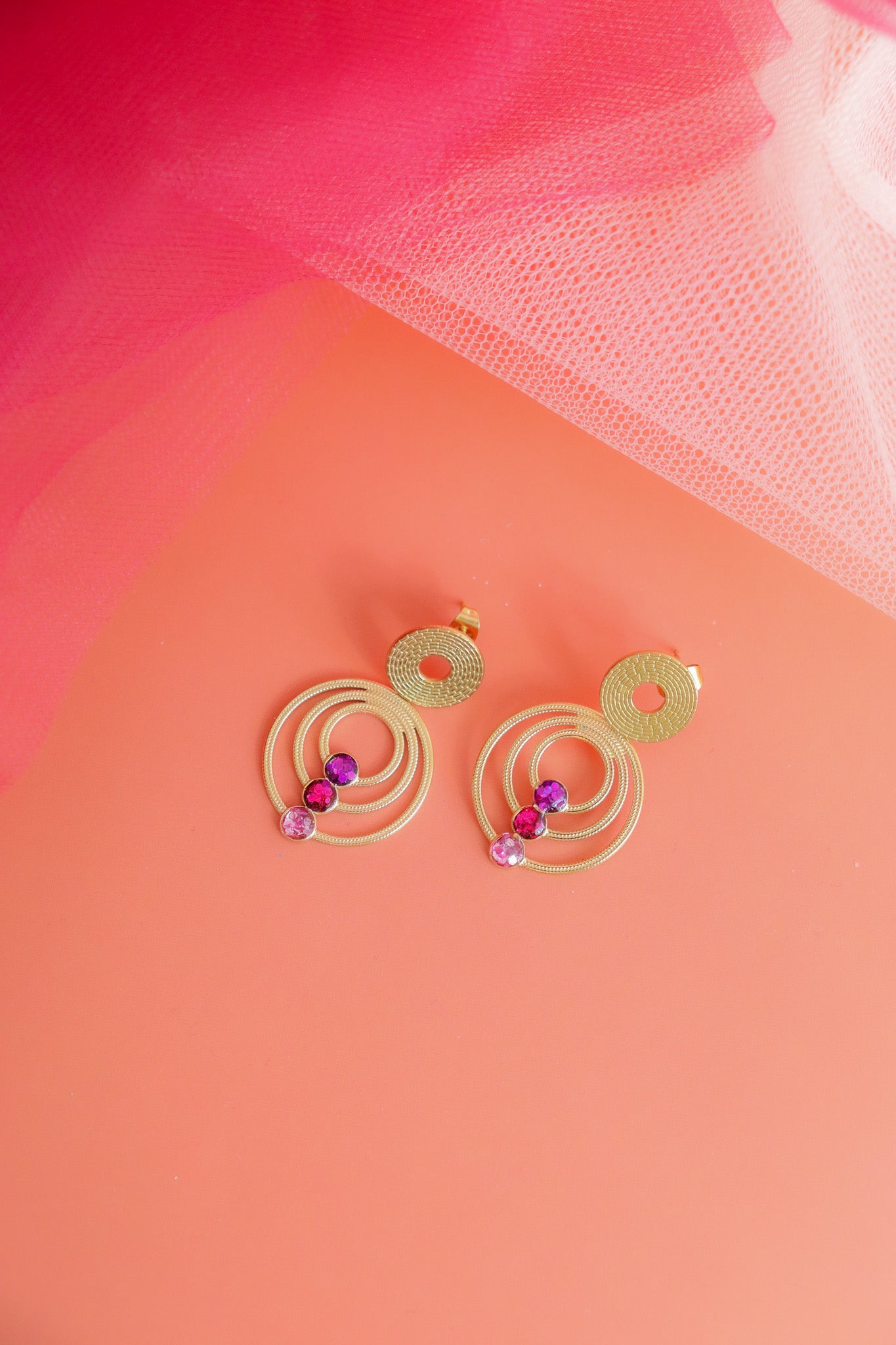 Boucles d'oreilles Amaru Rose