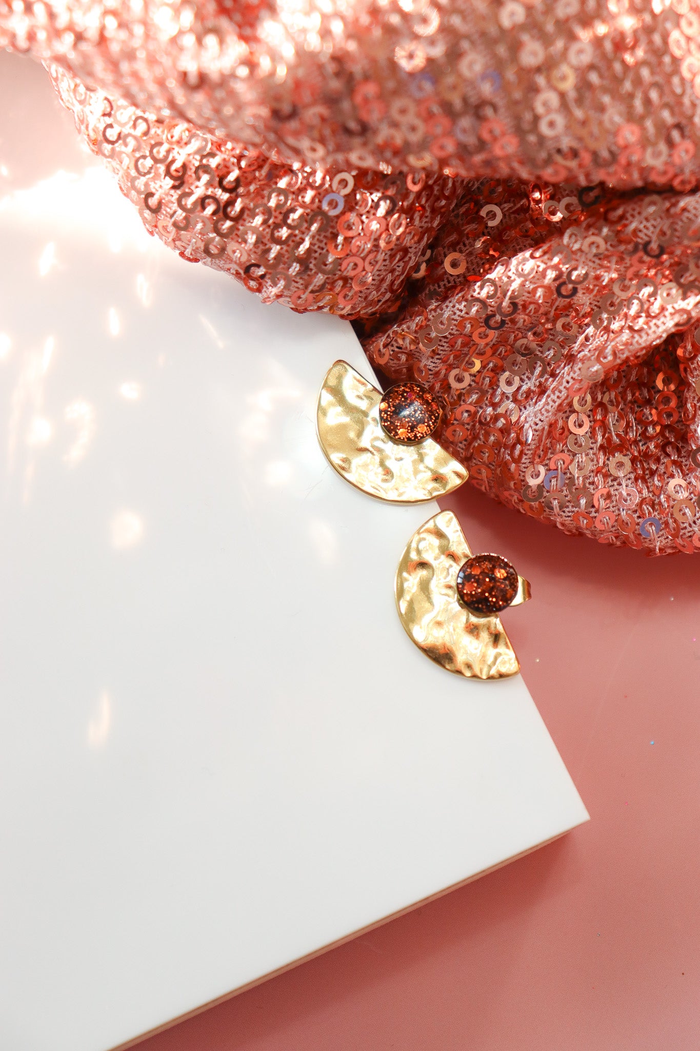 Boucles d'oreilles Anka moka