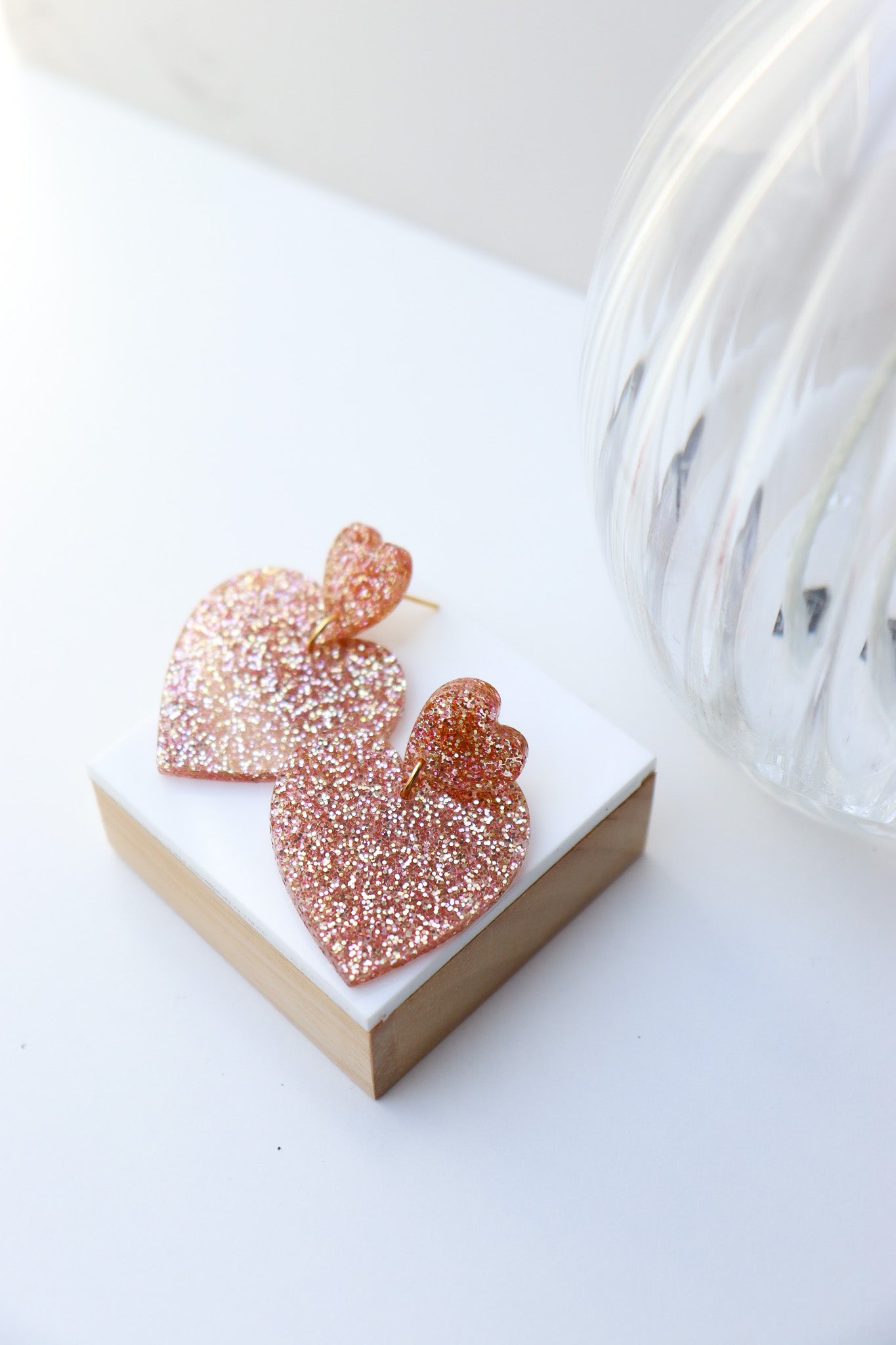 Boucles d'oreilles Augustine Paillettes Pêche