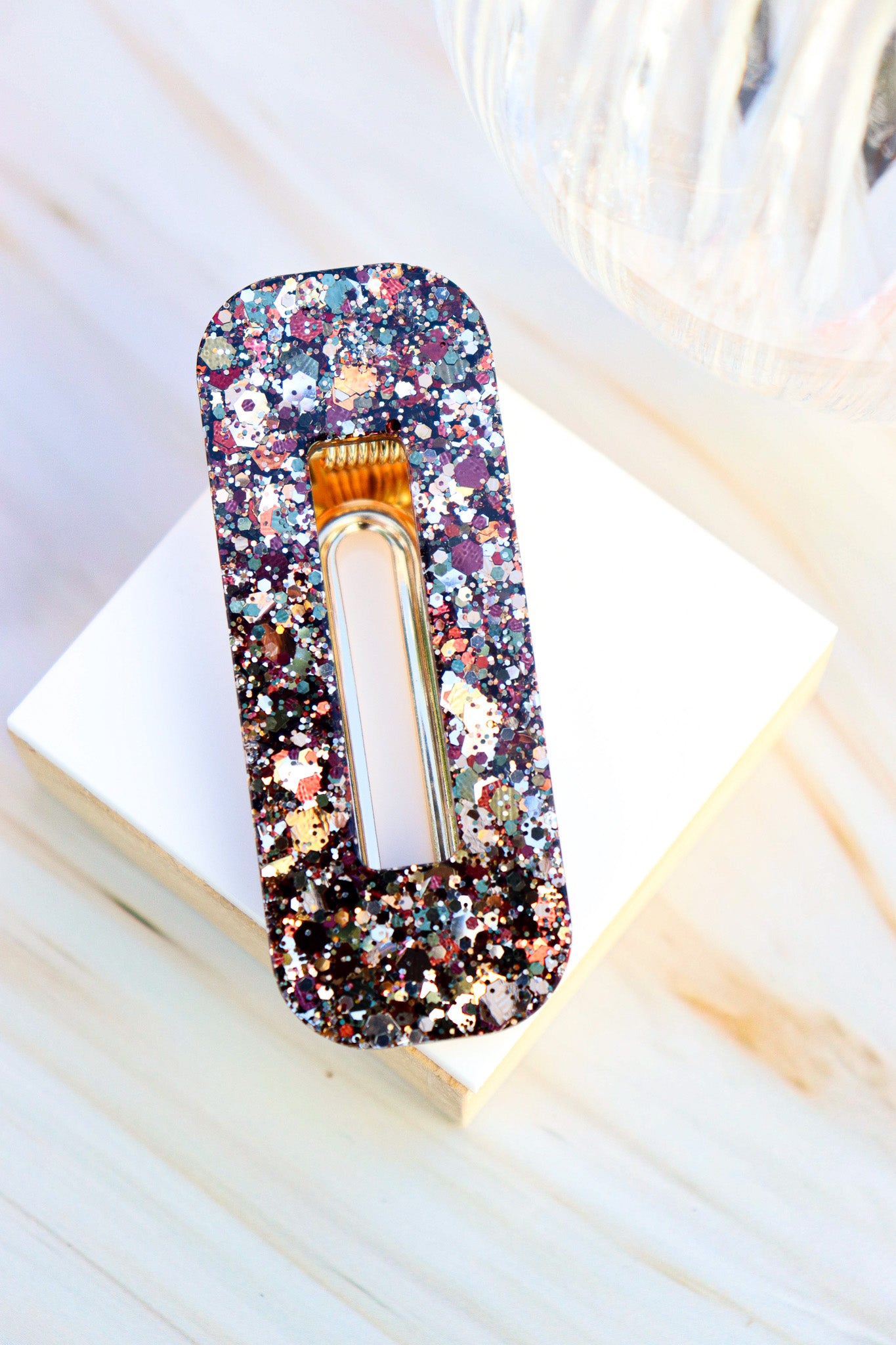 Barrette Paillettes Army