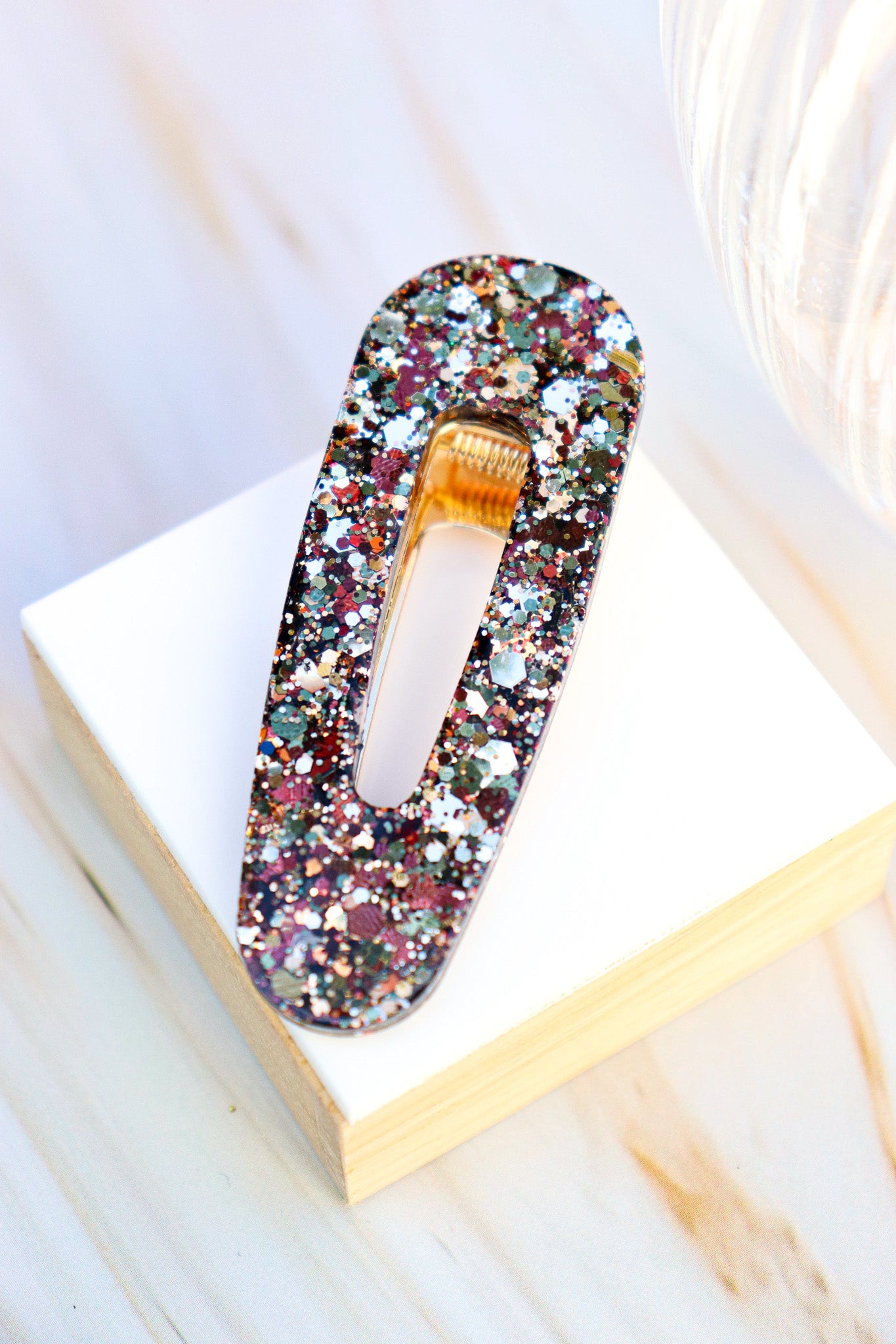 Barrette Paillettes Army