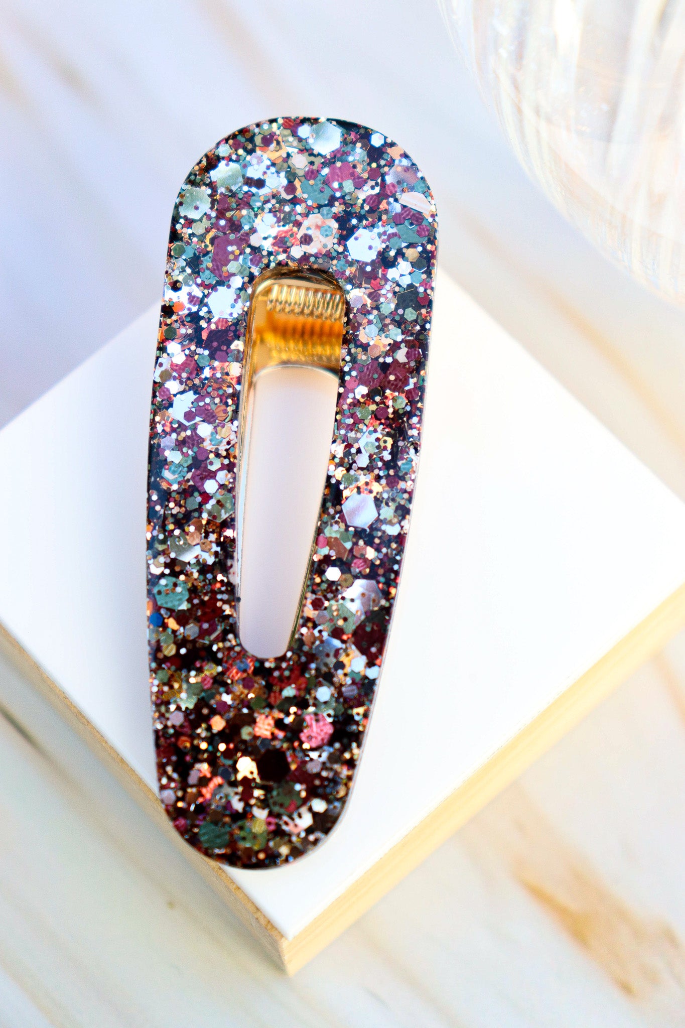 Barrette Paillettes Army