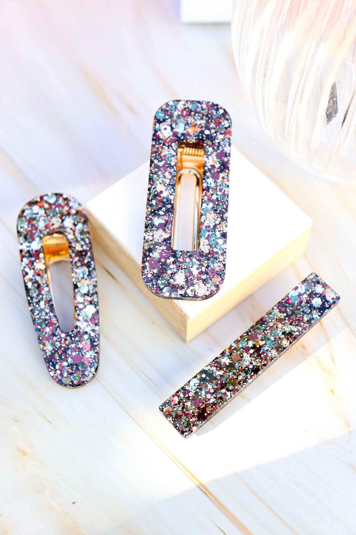 Barrette Paillettes Army