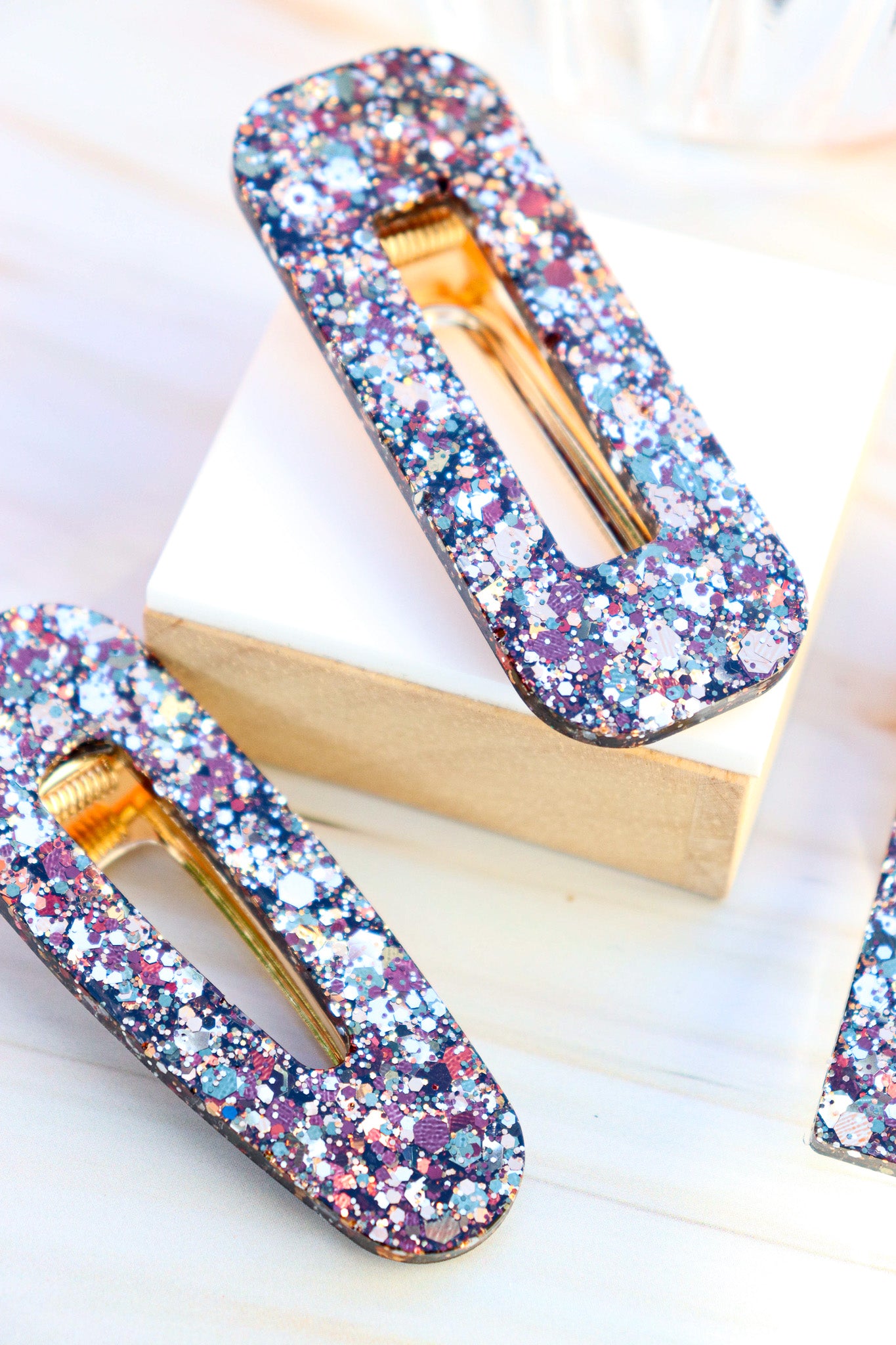 Barrette Paillettes Army