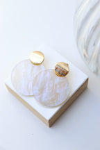 Boucles d'oreilles Béa Nacré Blanc