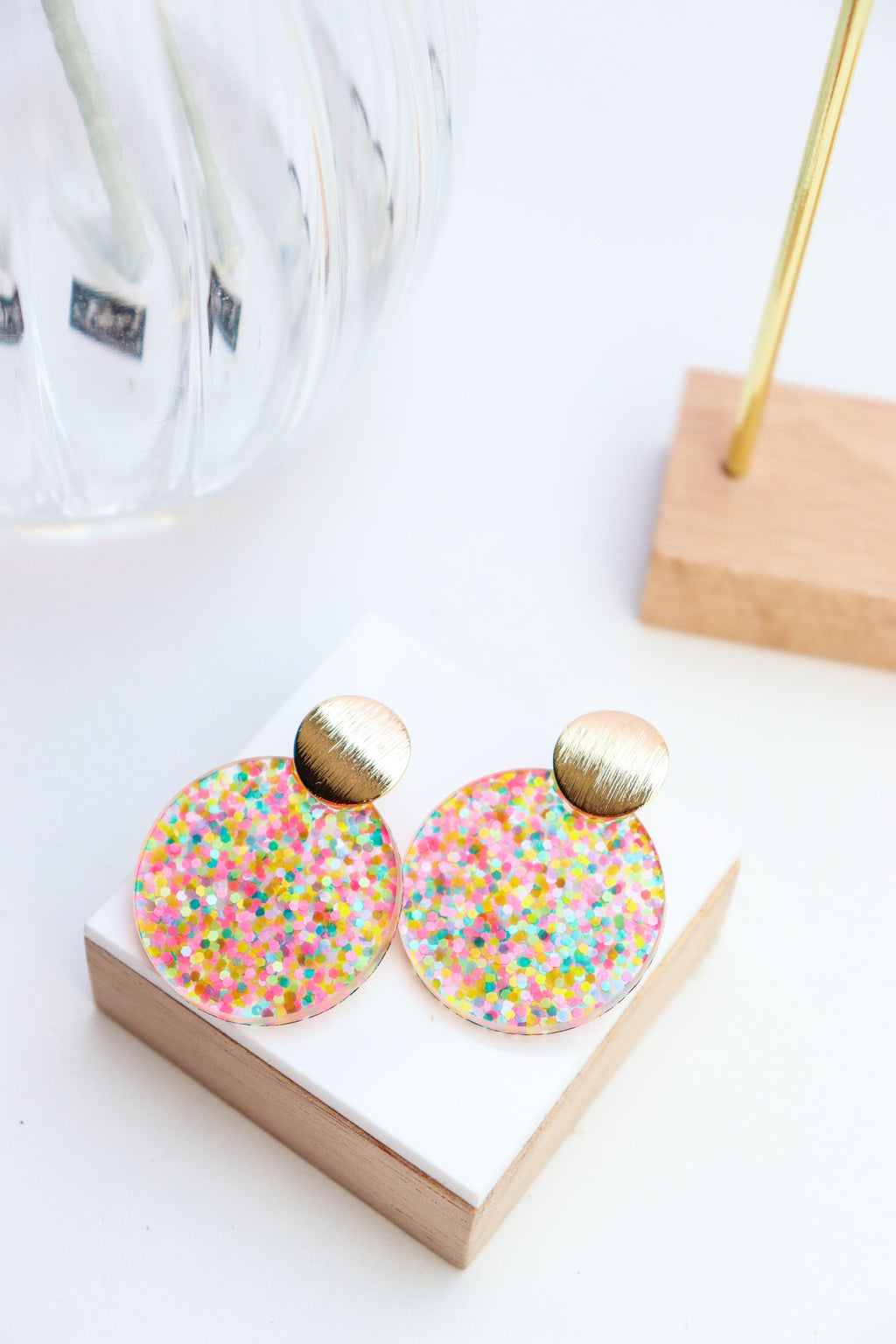 Boucles d'oreilles Béa Confettis Pastel