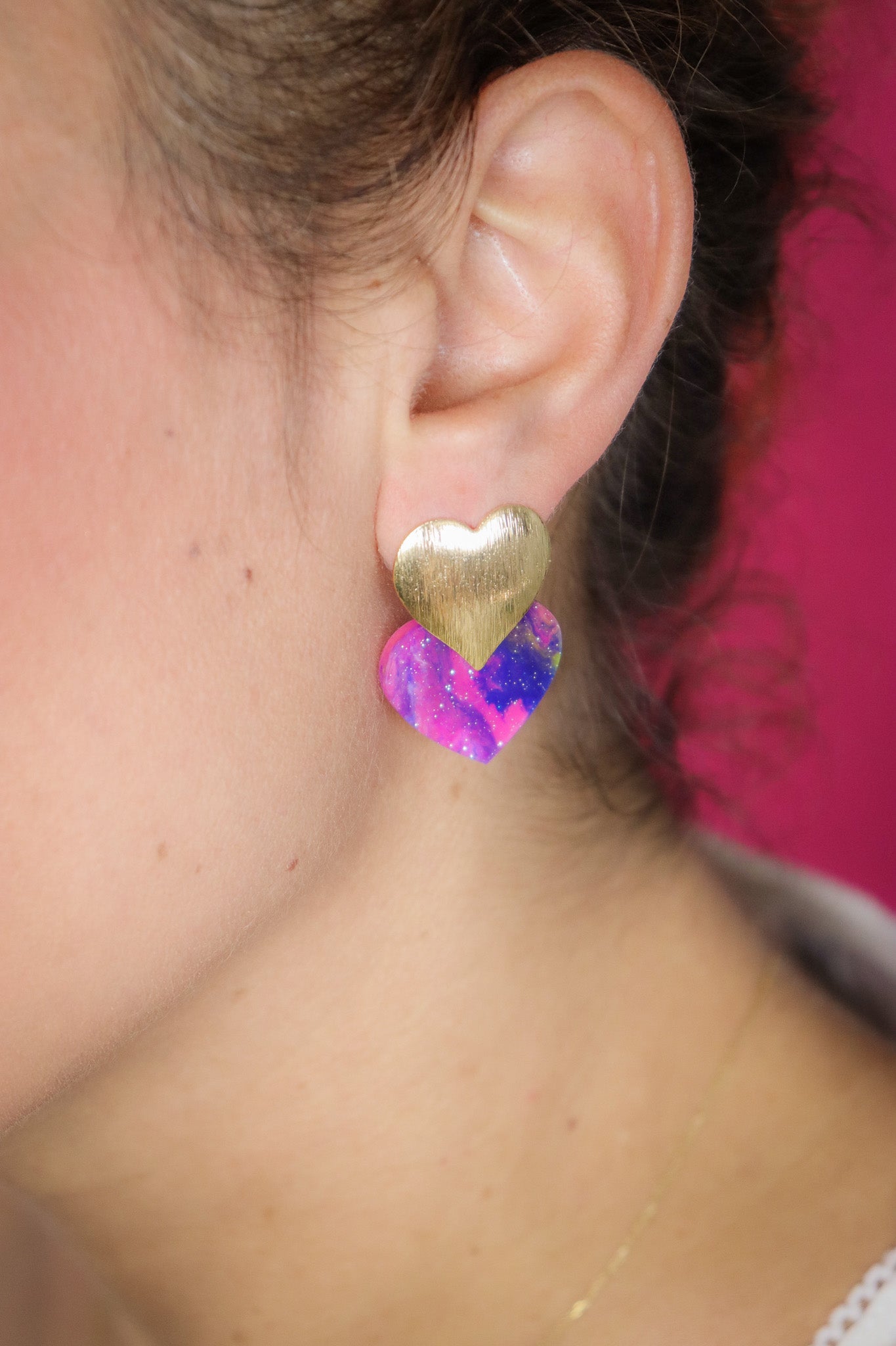 Boucles d'oreilles Caroline Galaxie