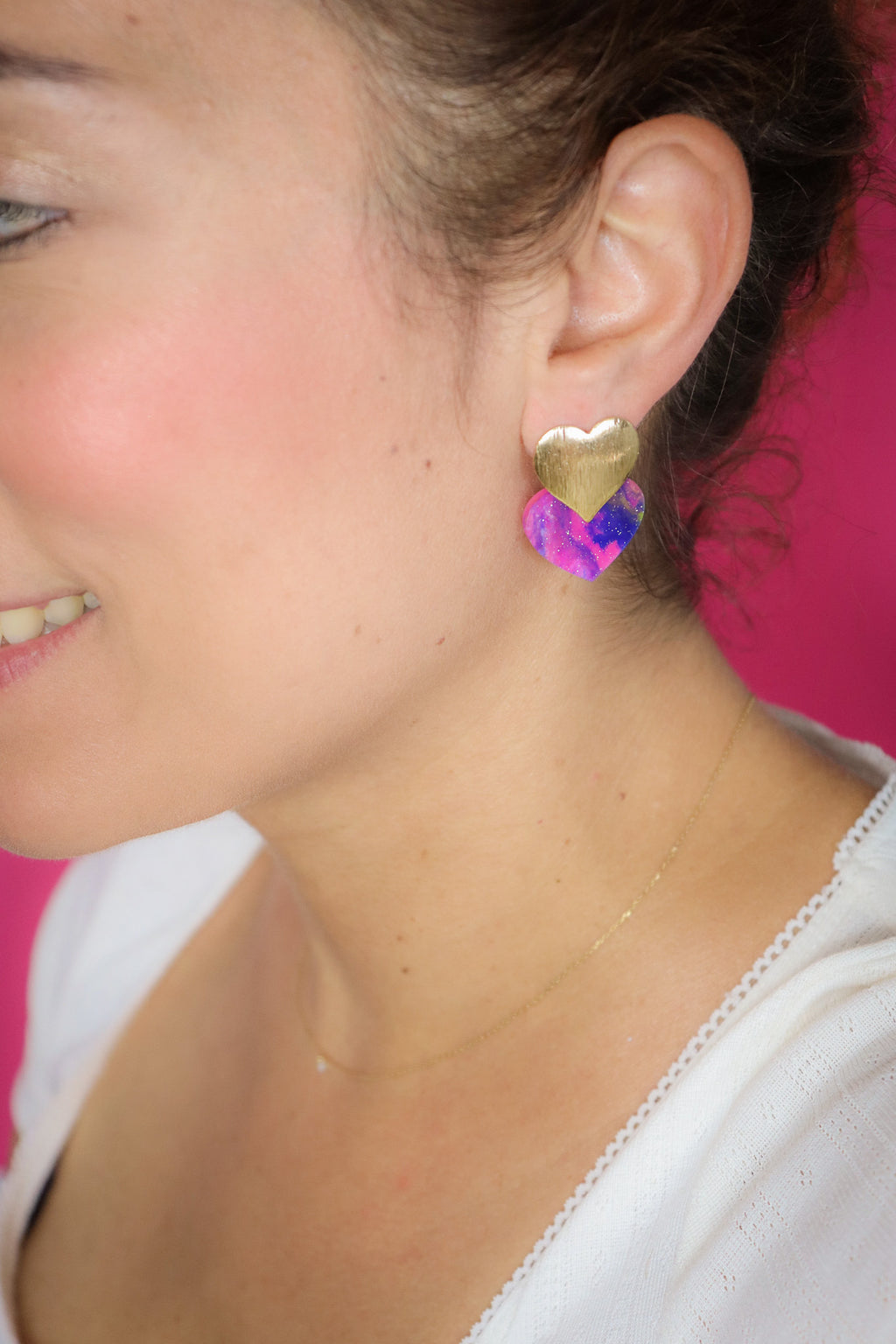 Boucles d'oreilles Caroline Galaxie