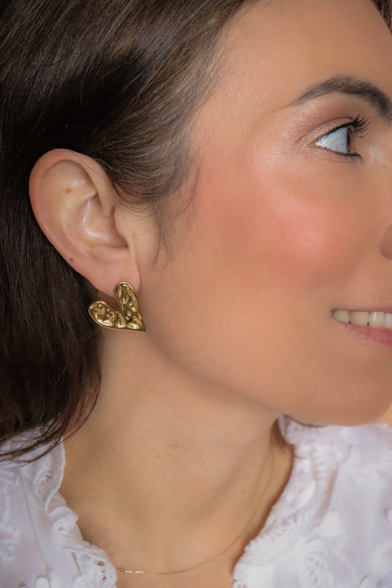 Boucles d'oreilles Coeur Leger