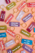 Porte clés à message - Fatiguée mais fabuleuse