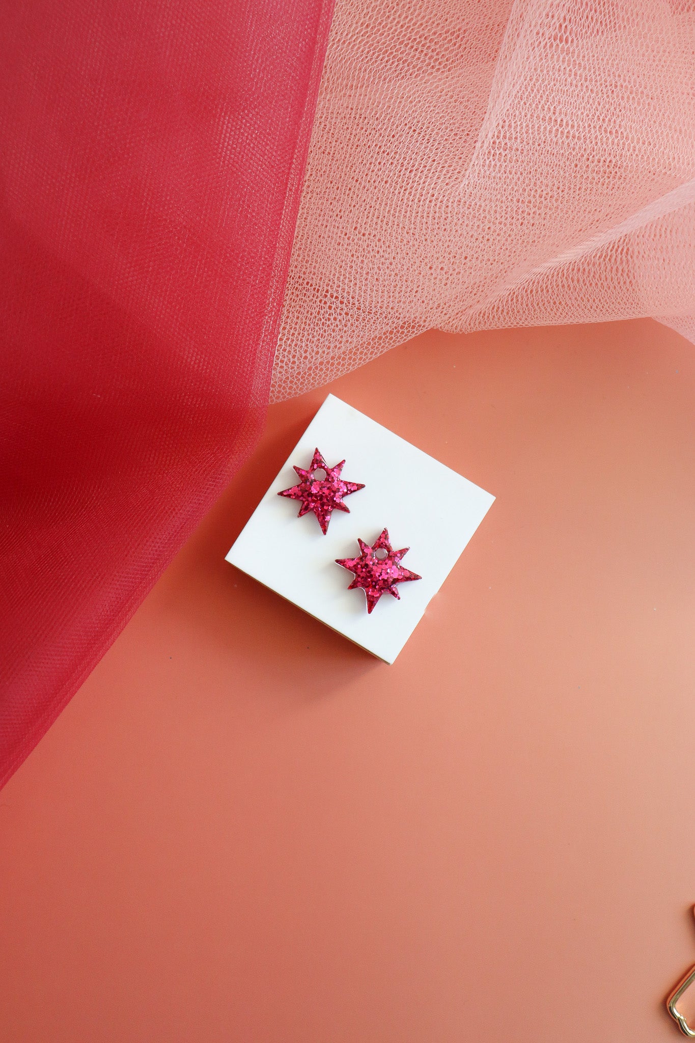 Créoles Etoile du soir Fushia