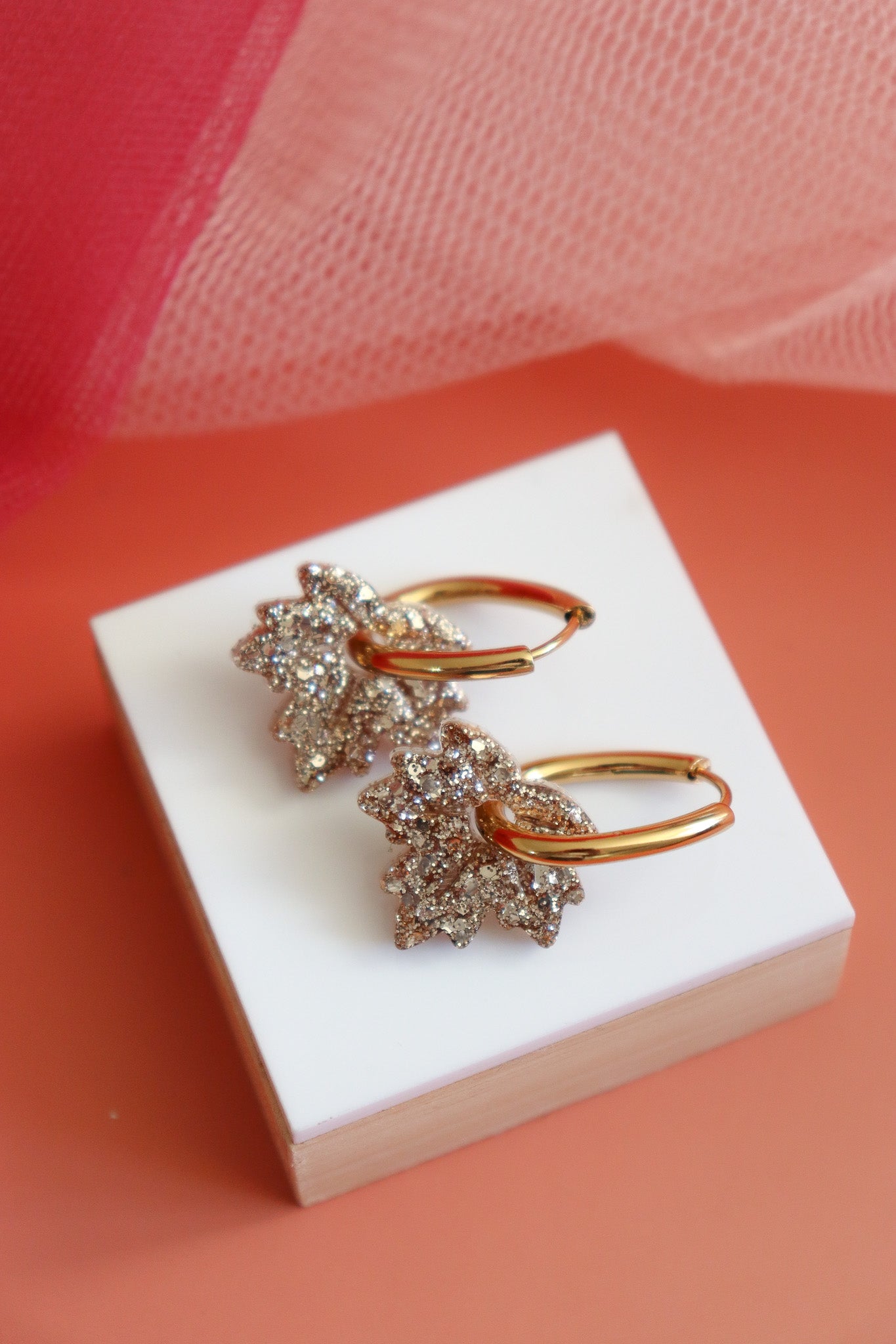 Créoles Feuille Champagne