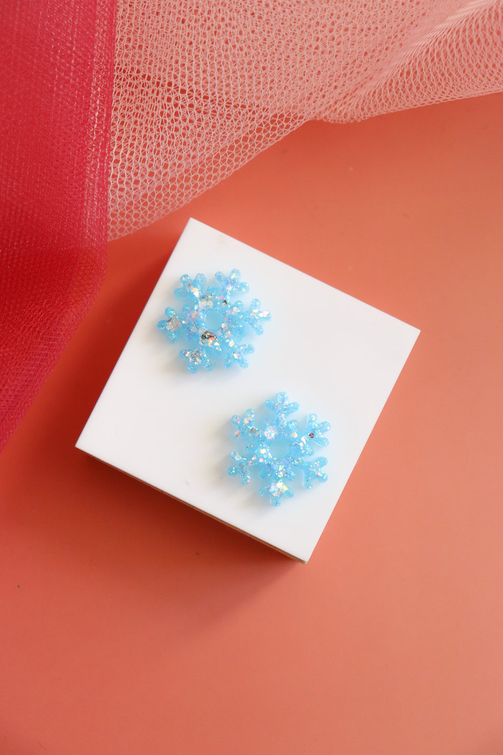 Créoles Flocon bleu piscine