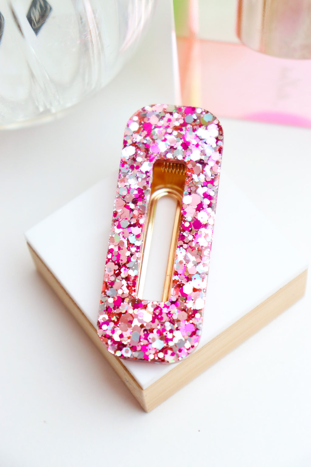 Barrette Blossom Holographique