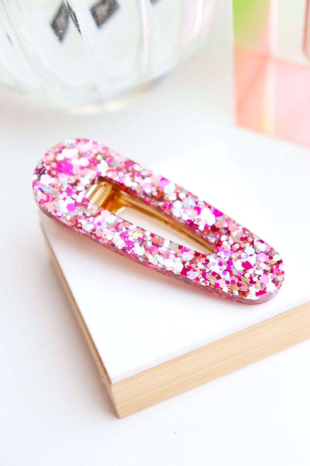 Barrette Blossom Holographique