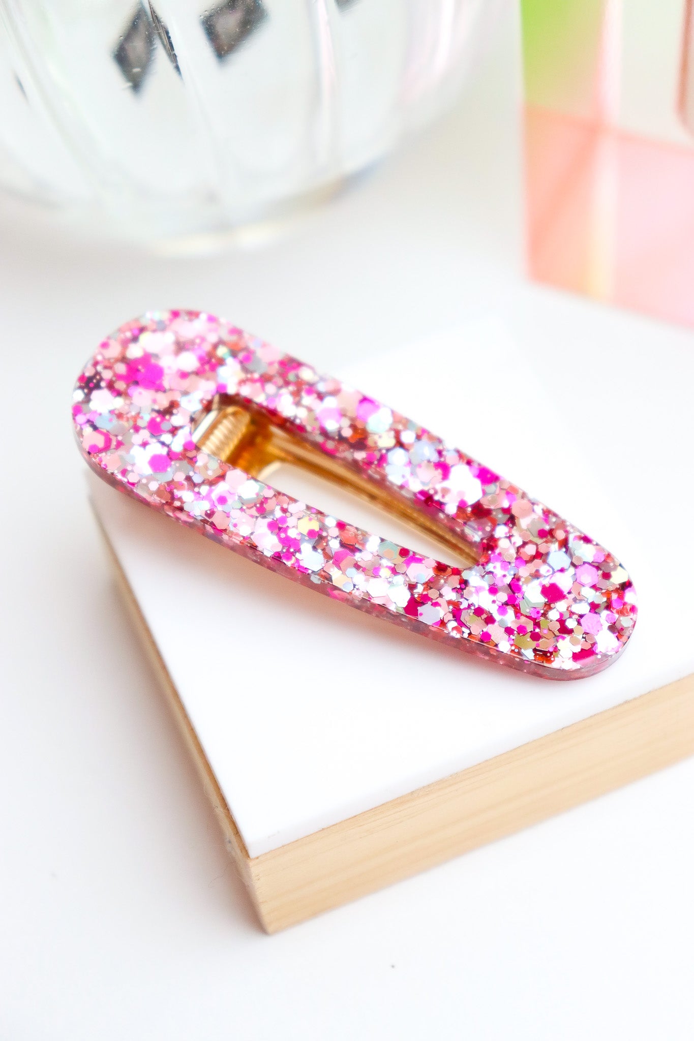 Barrette Blossom Holographique