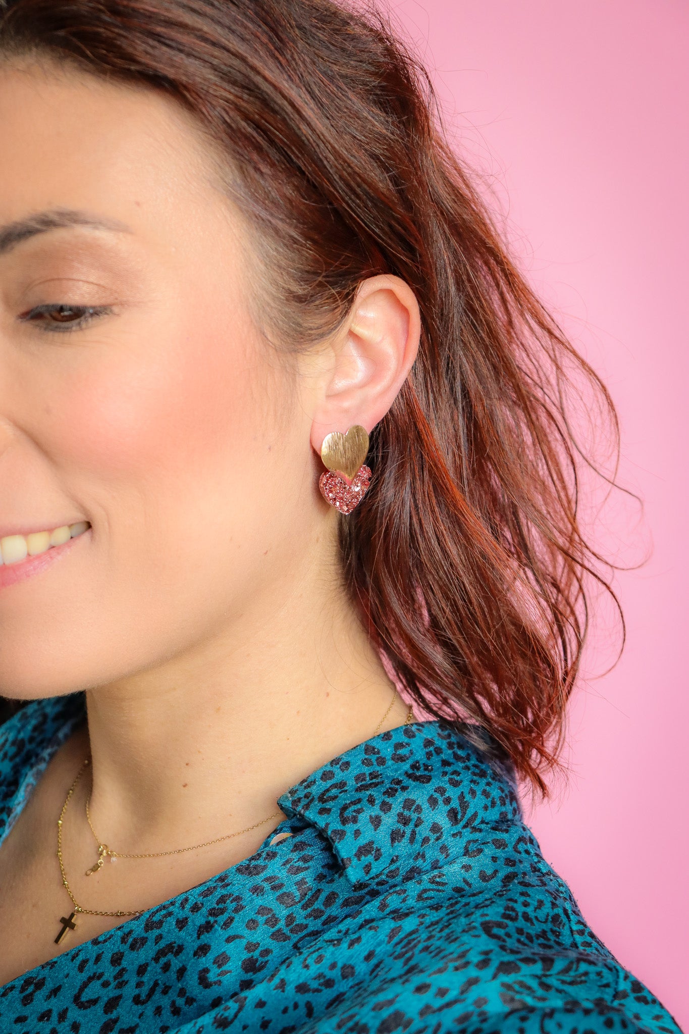 Boucles d'oreilles Caroline Rose gold