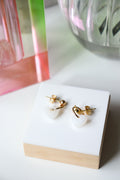 Boucles d'oreilles Lucie Blanc Nacré