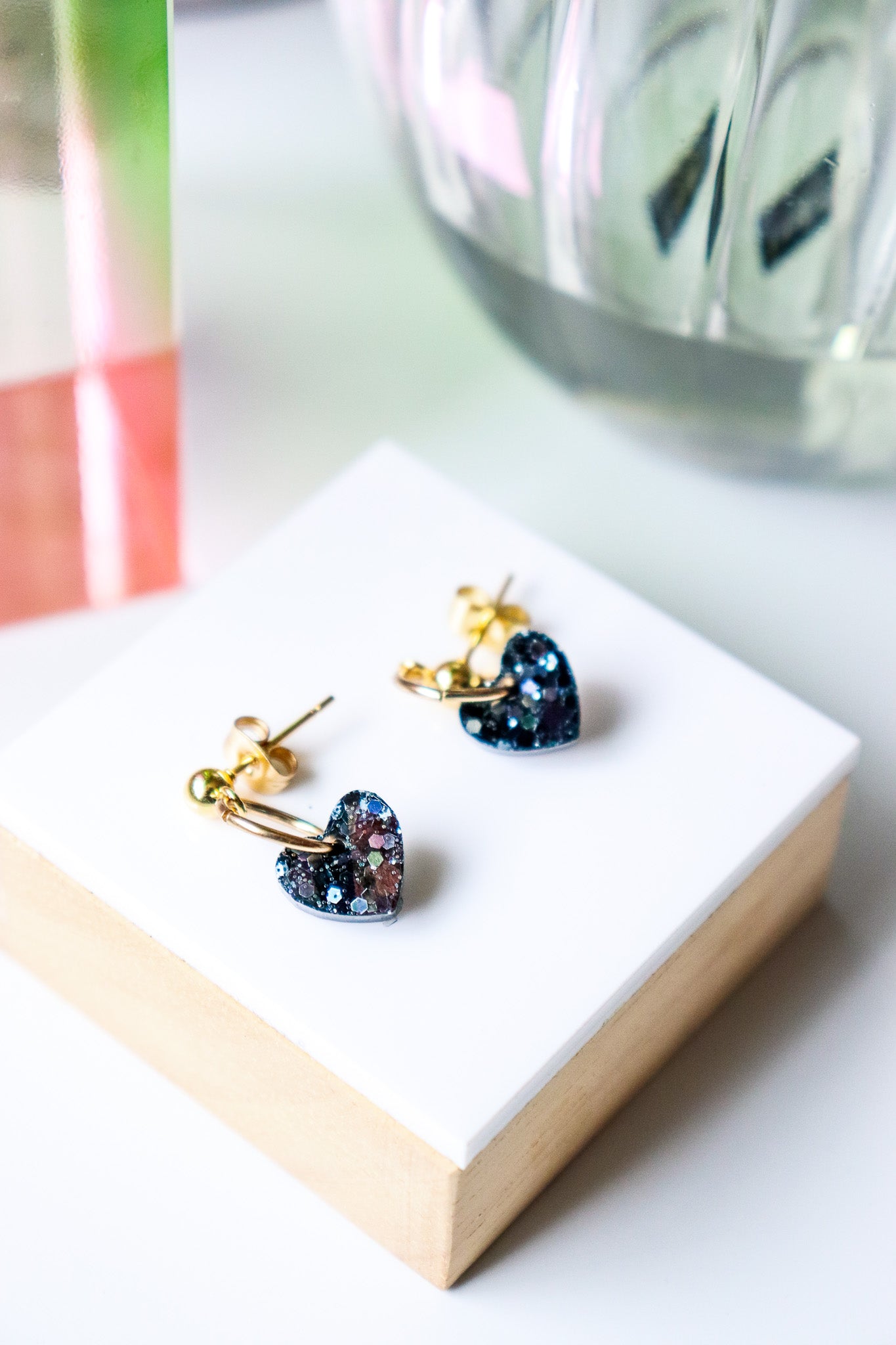 Boucles d'oreilles Lucie Noir