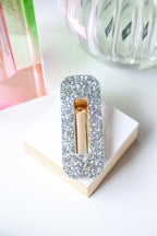 Barrette Paillettes argent