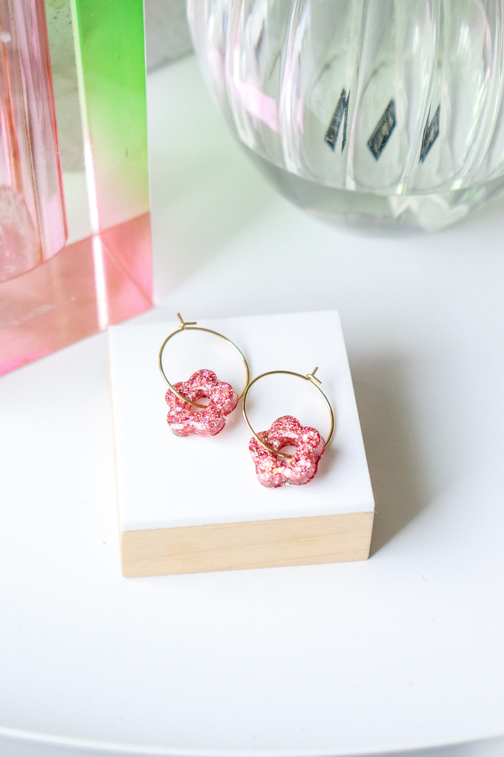 Boucles d'oreilles Isa S Peach Gold
