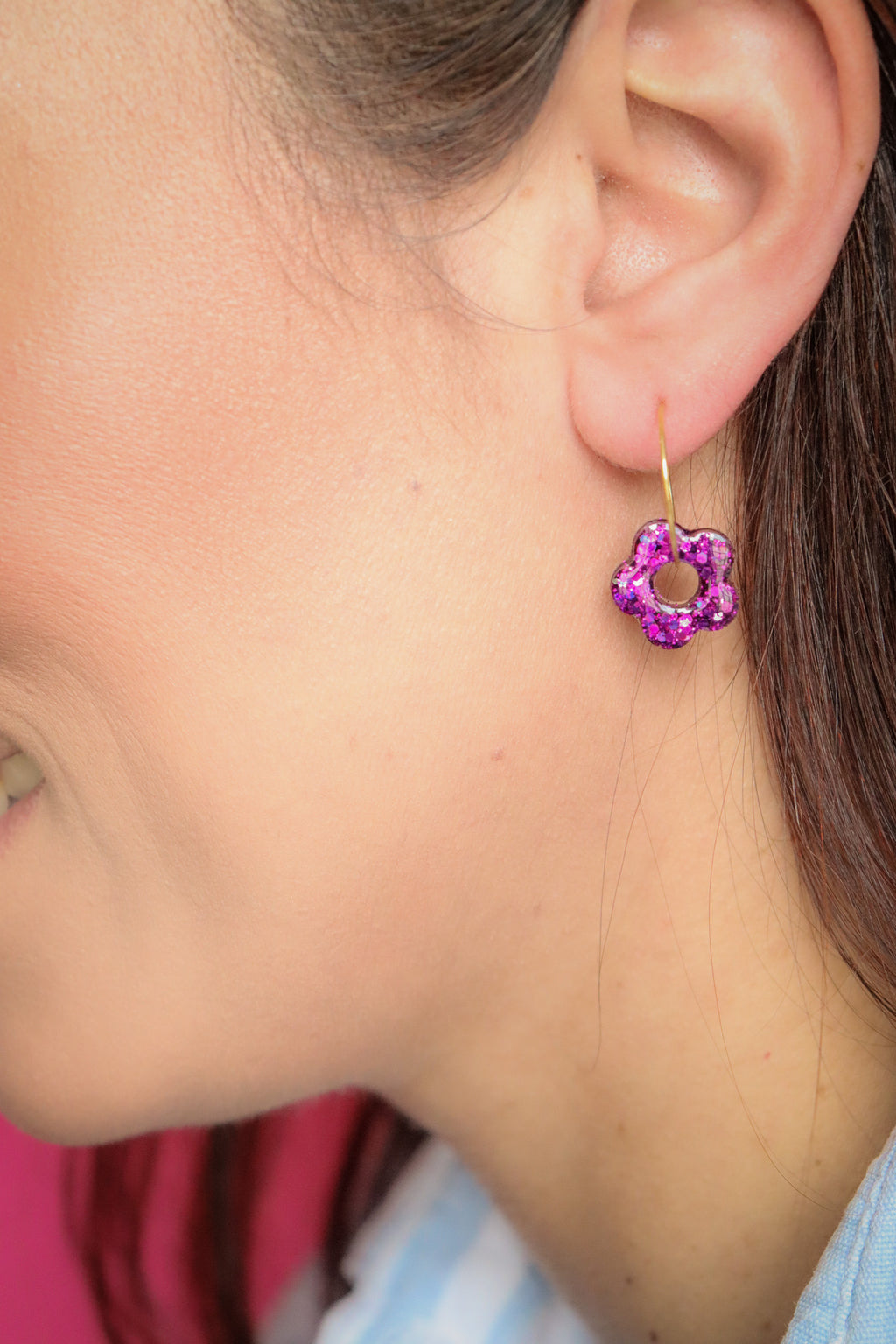 Boucles d'oreilles Isa S Deep Violet