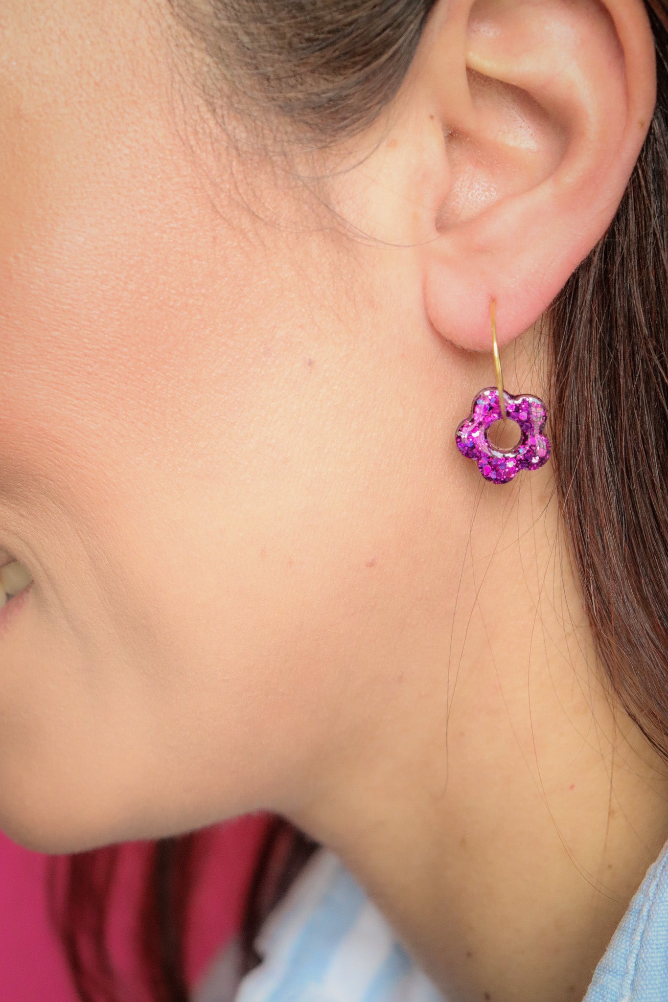 Boucles d'oreilles Isa S Deep Violet