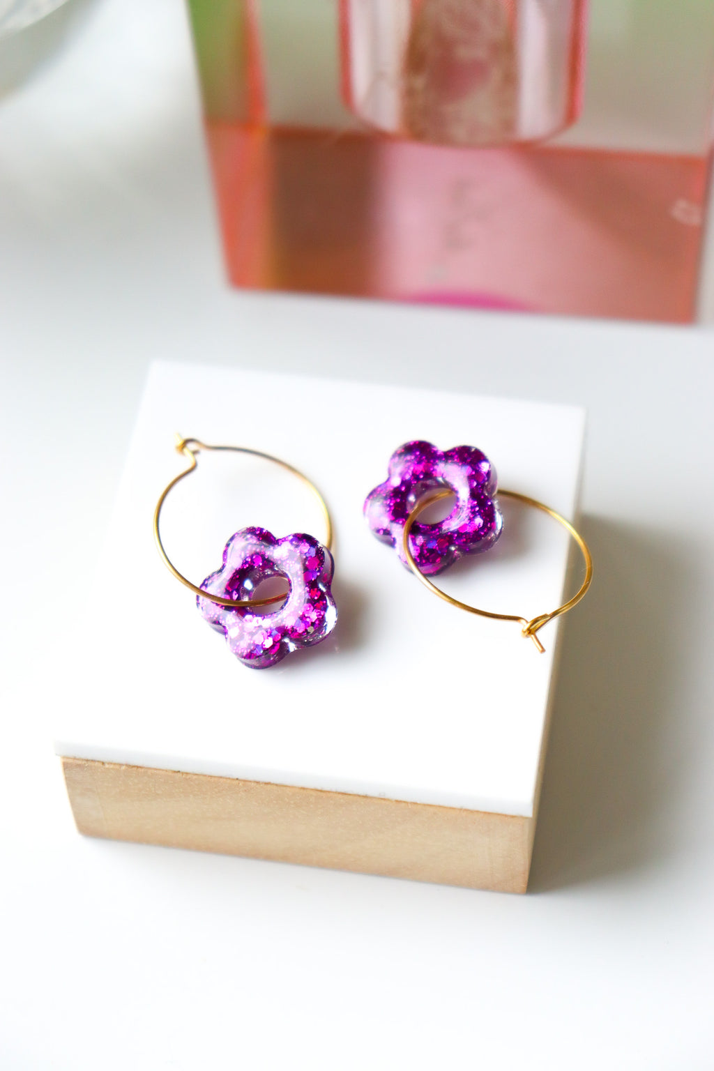 Boucles d'oreilles Isa S Deep Violet