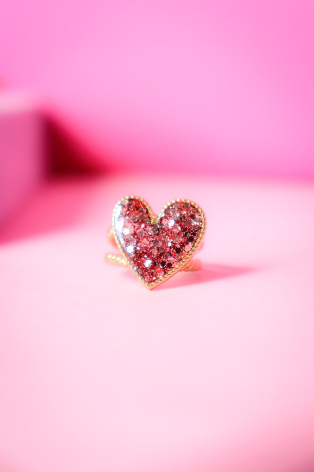 Bague coeur rose gold