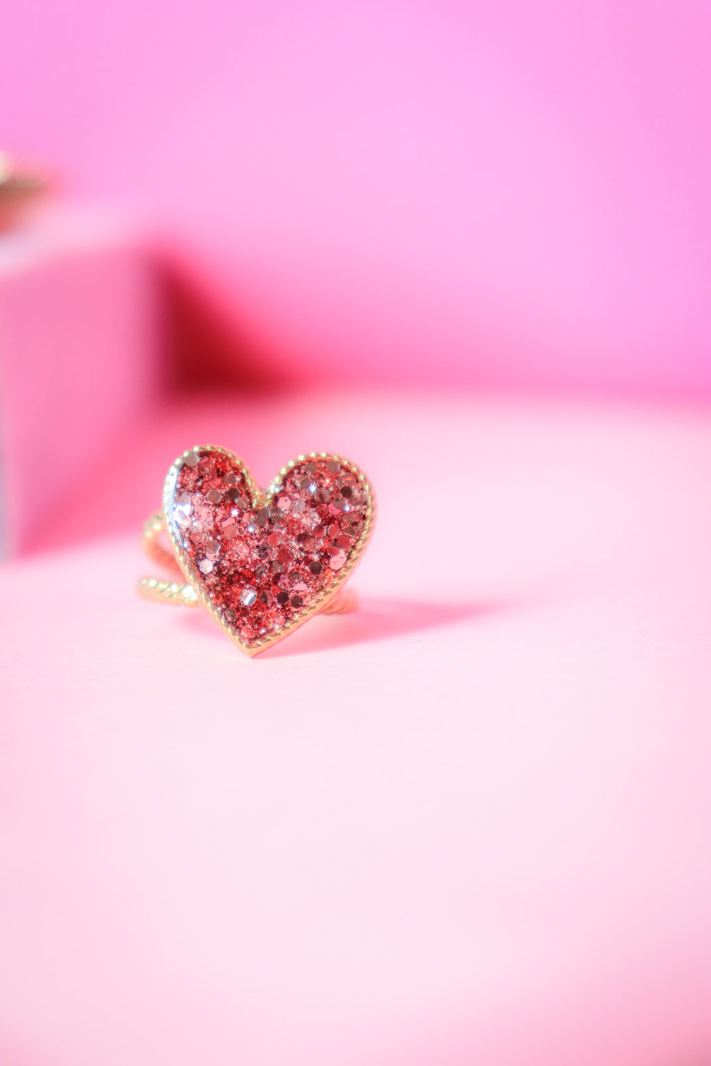 Bague coeur rose gold