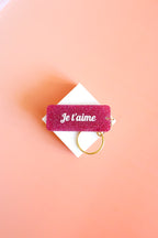 Porte clés à message - Je t'aime