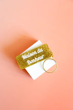 Porte clés à message - Maison du bonheur