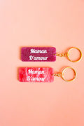 Porte clés à message - Maman d'amour