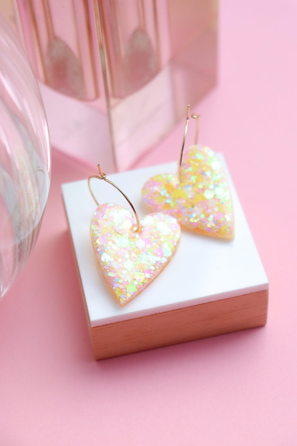 Boucles d'oreilles Mimi Printemps jaune