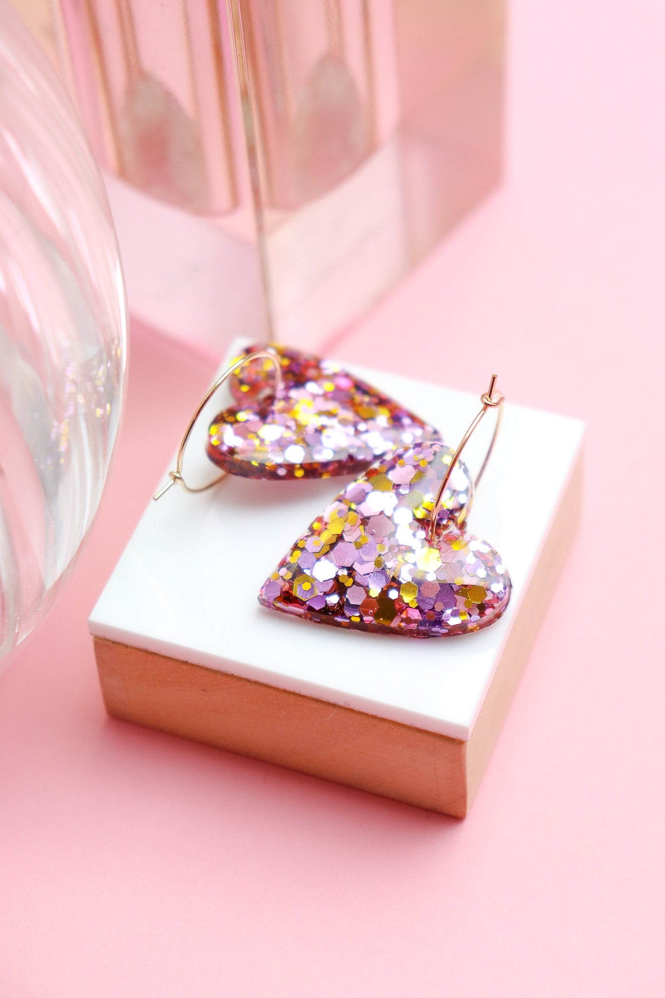 Boucles d'oreilles Mimi Printemps holographique