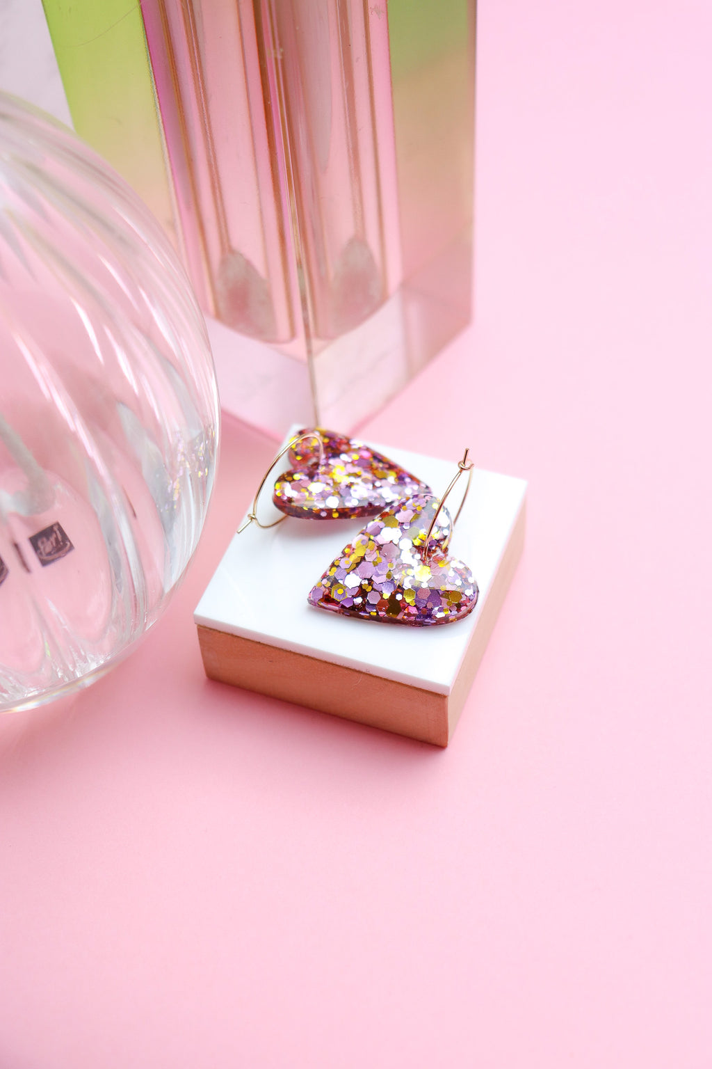 Boucles d'oreilles Mimi Printemps holographique