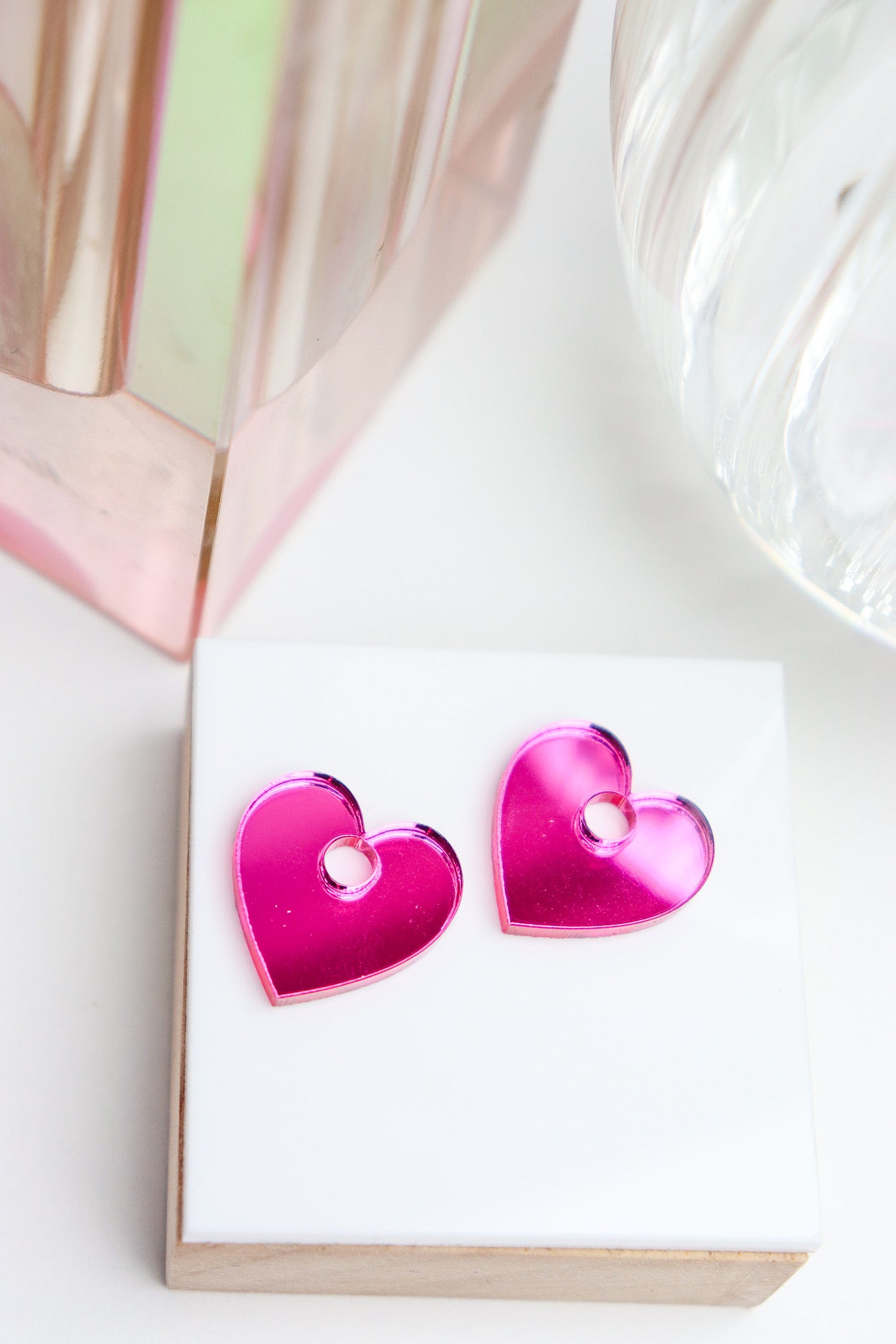 Créoles Victoire Miroir Rose