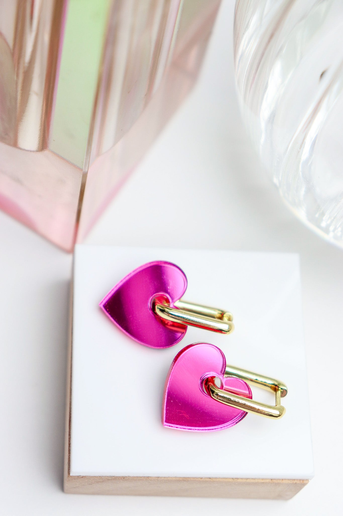 Créoles Victoire Miroir Rose