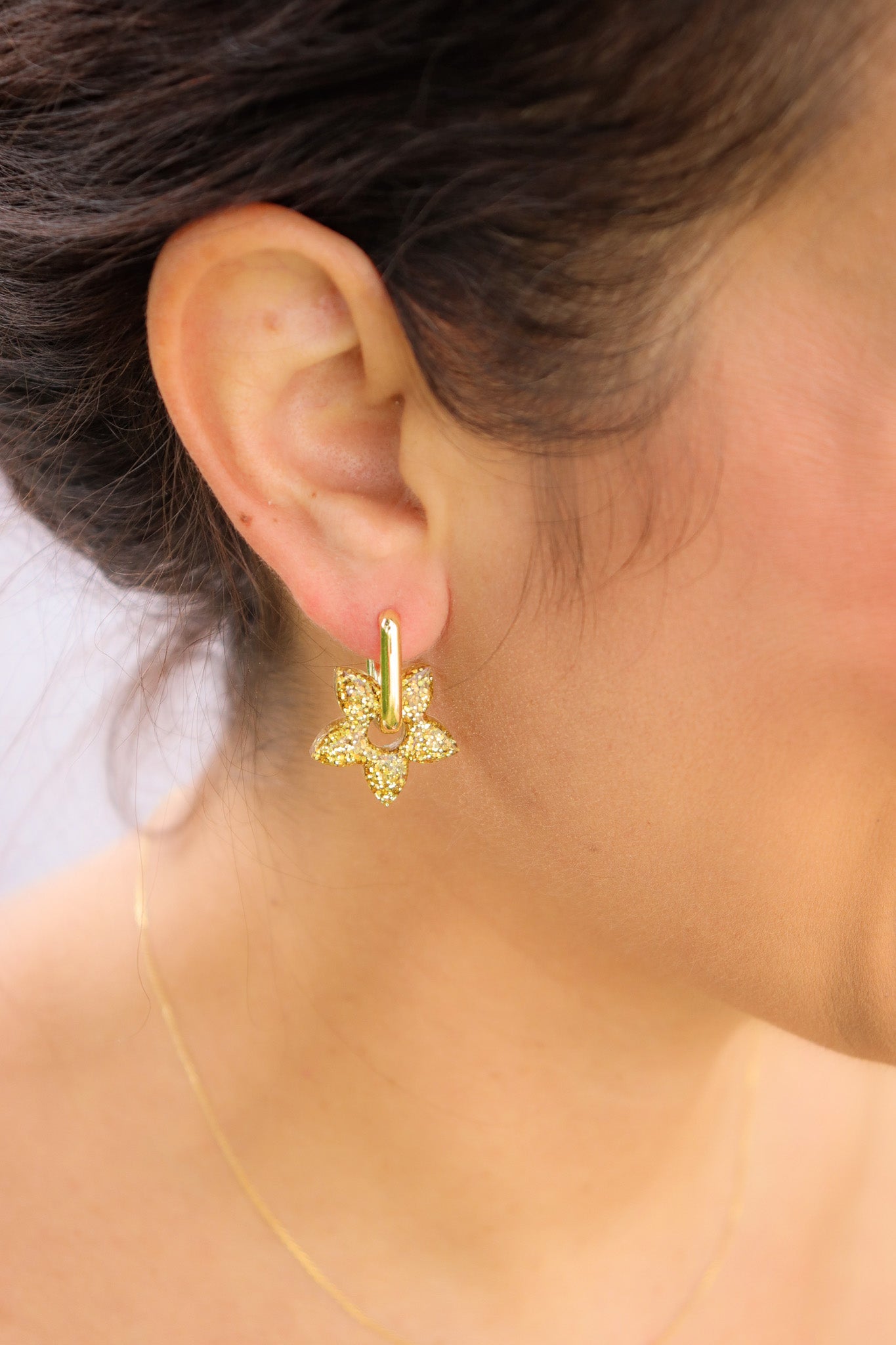 Créoles Naia Paillettes Or