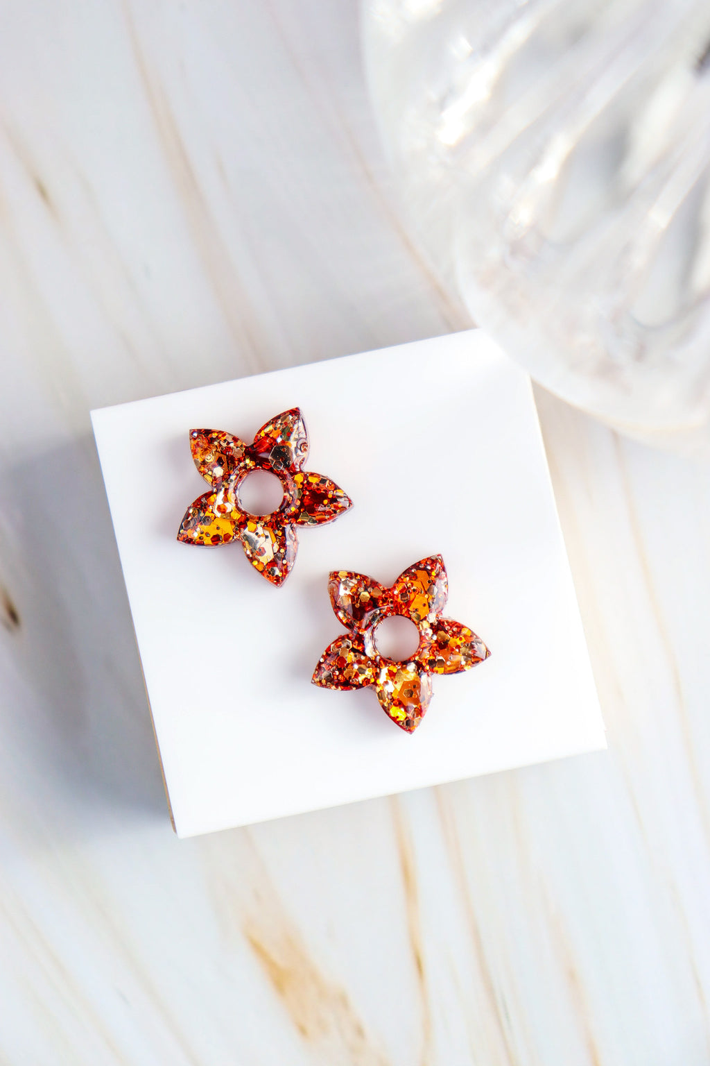 Créoles Naia Paillettes Bronze