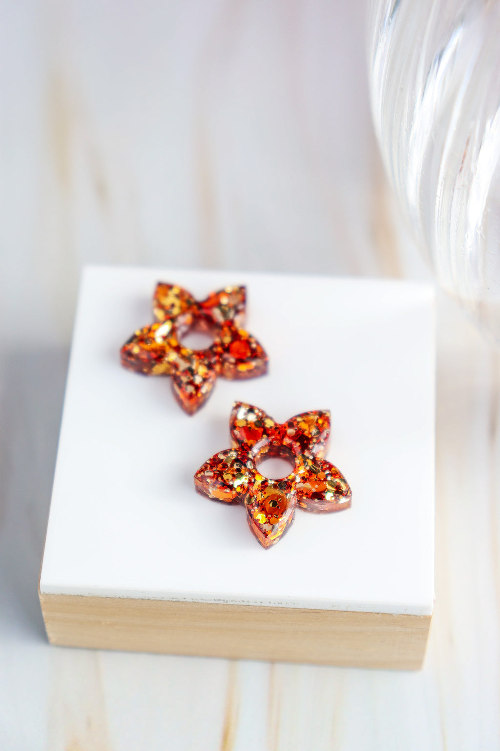 Créoles Naia Paillettes Bronze