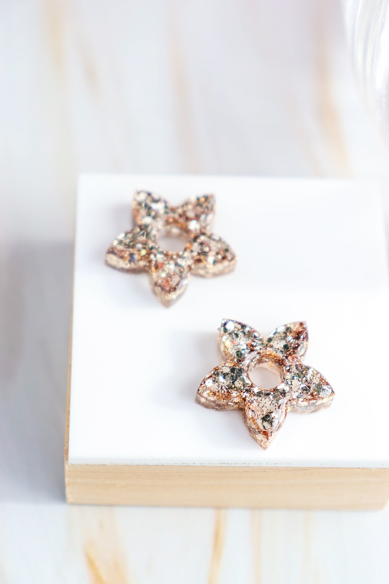 Créoles Naia Paillettes Champagne