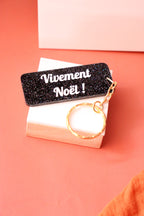 Porte clés à message - Vivement noël !