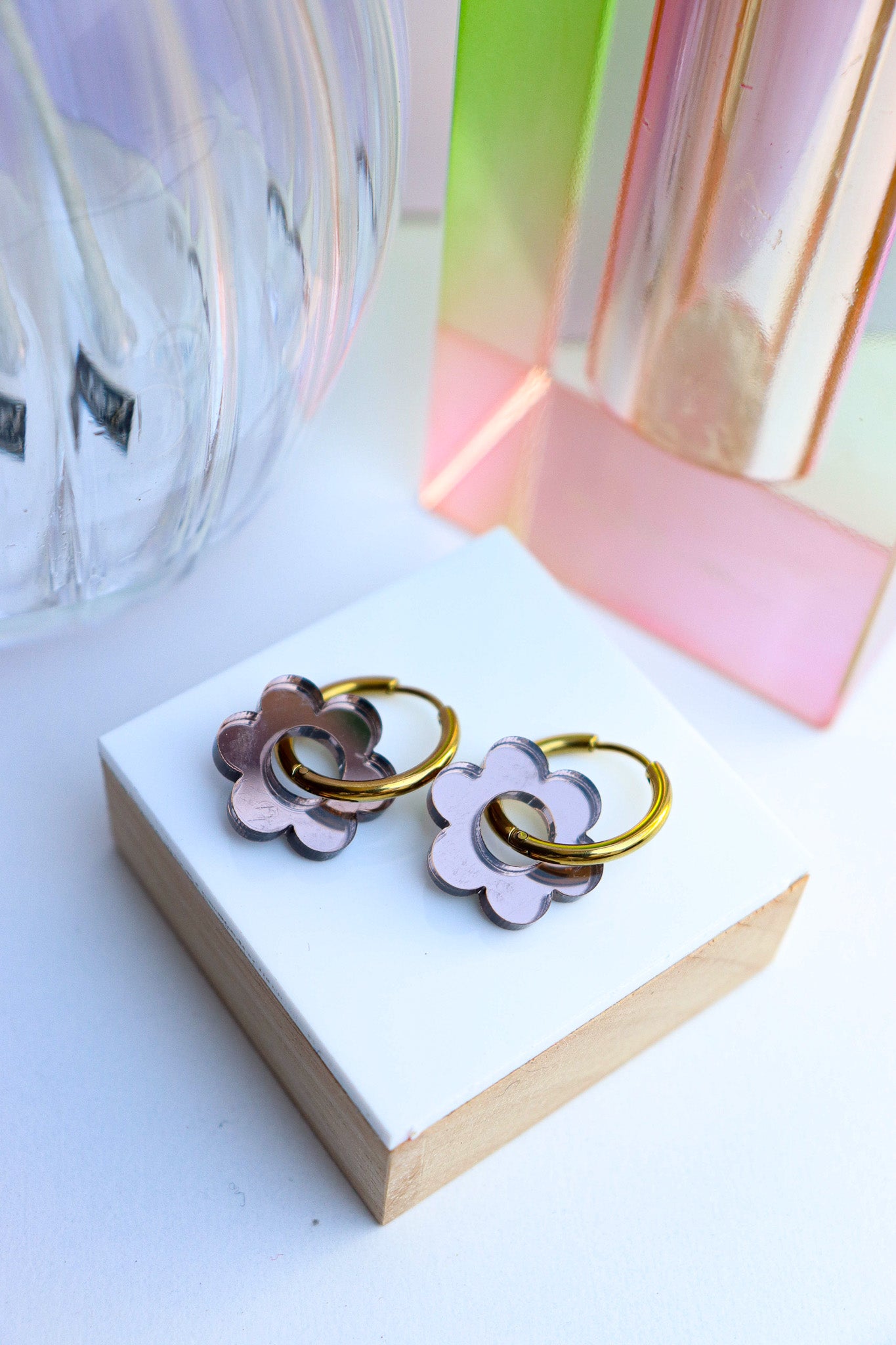 Créoles Vivienne Miroir Moka