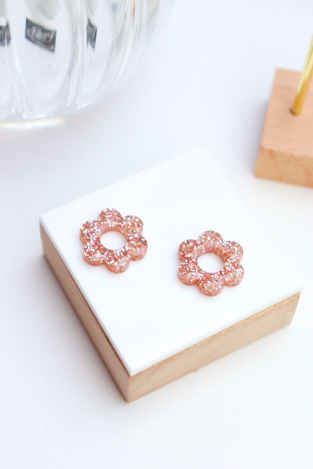 Créoles Vivienne Paillettes Pêche