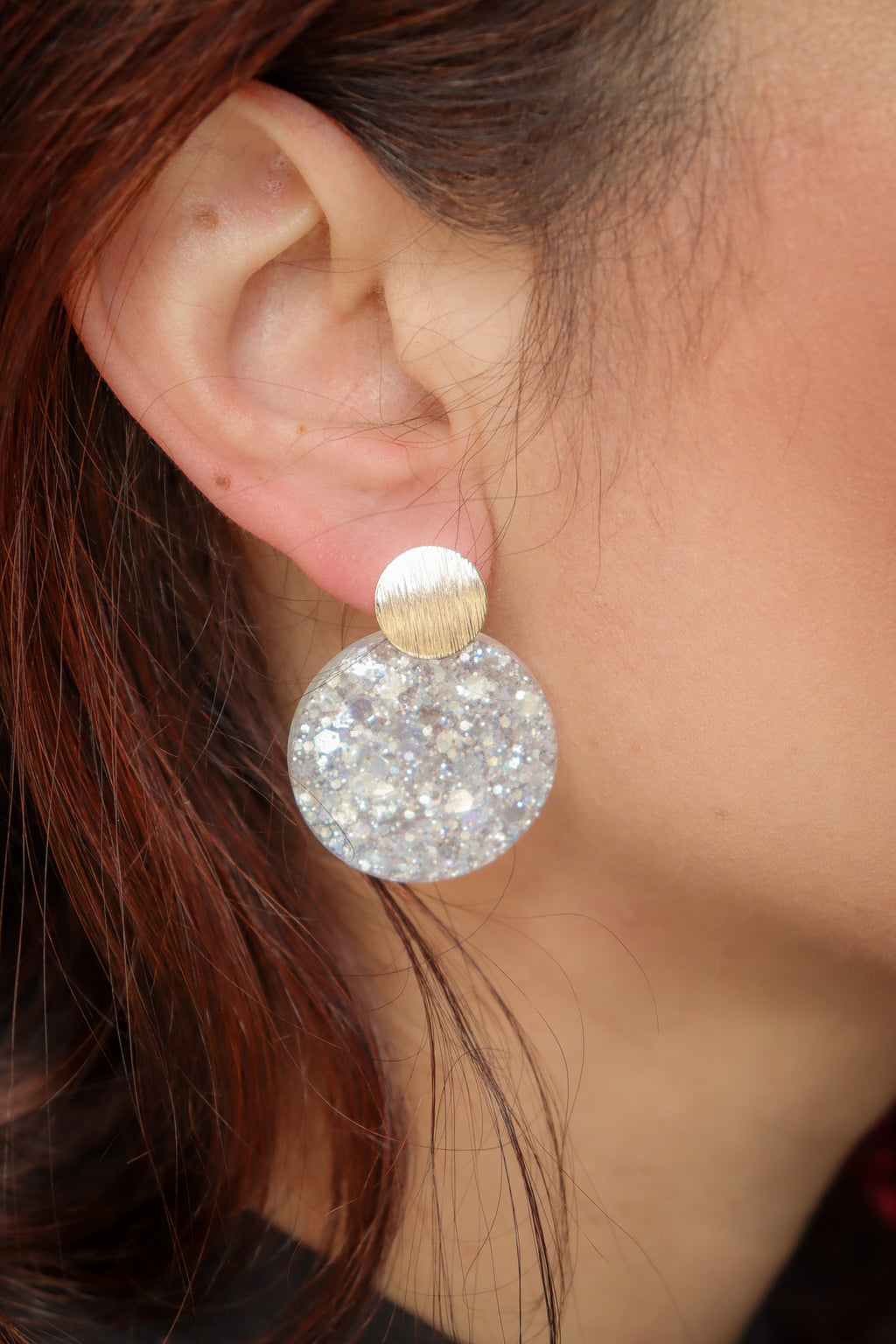 Boucles d'oreilles Béa Blanc Glacier