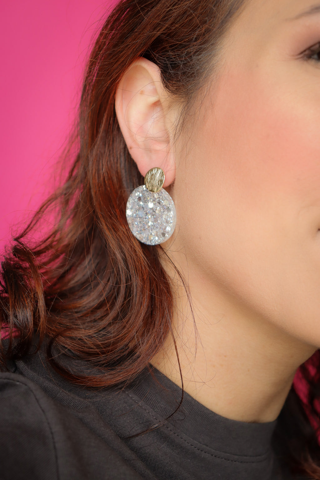 Boucles d'oreilles Béa Blanc Glacier