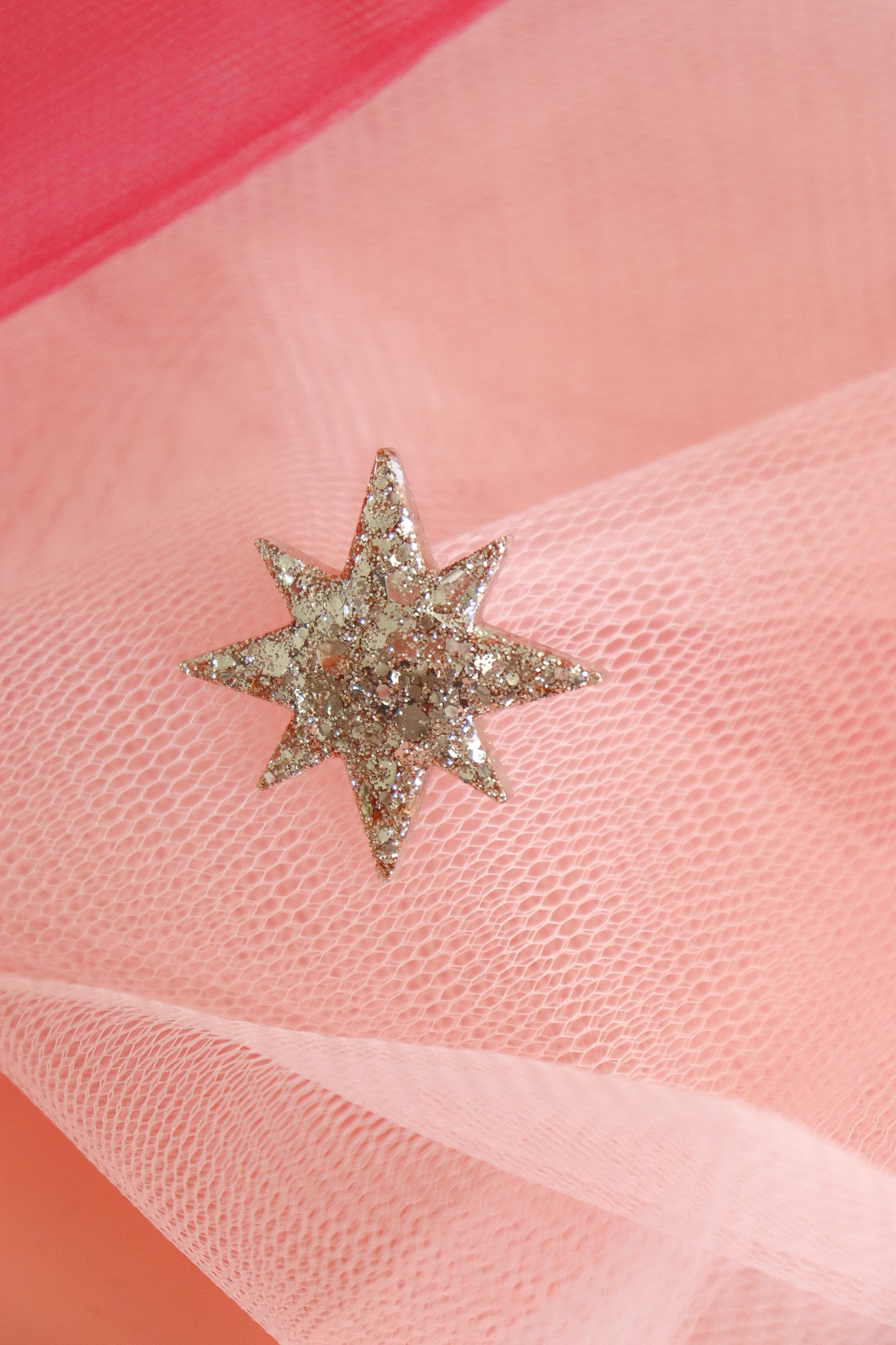 Broche Etoile du soir Champagne