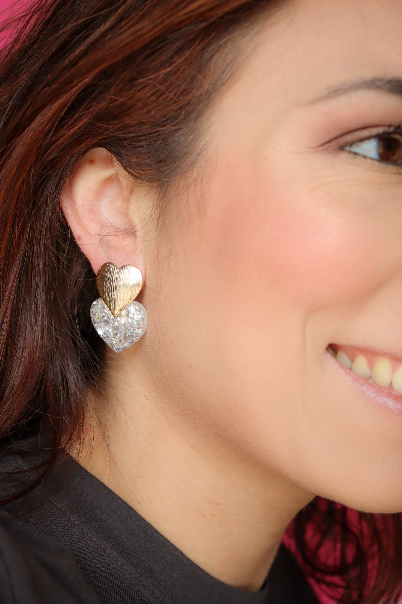 Boucles d'oreilles Caroline Blanc Glacier